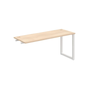 Pracovný stôl UNI O, k pozdĺ. reťazeniu, 160x75,5x60 cm, agát/biela