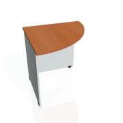 Doplnkový stôl Gate, pravý, 80x75,5x80 cm, čerešňa/sivá