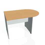 Doplnkový stôl Gate, 120x75,5x80 cm, buk/sivá
