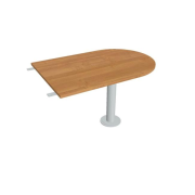 Doplnkový stôl Flex, 120x75,5x80 cm, jelša/kov