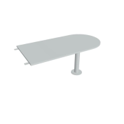 Doplnkový stôl Flex, 160x75,5x80 cm, sivá/kov
