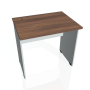 Pracovný stôl Gate, 80x75,5x60 cm, orech/sivý