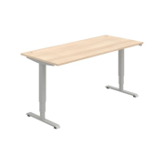 Pracovný stôl RUN, ZO, 3S, 180x64,5-130,5x80 cm, agát/sivá