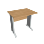 Pracovný stôl Cross, 80x75,5x60 cm, dub/kov