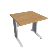 Pracovný stôl Cross, 80x75,5x80 cm, dub/kov