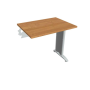 Pracovný stôl Flex, 80x75,5x60 cm, jelša/kov