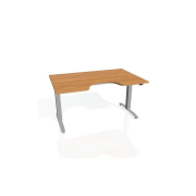 Pracovný stôl Motion Ergo, ZO, 2S, 120x70,5-120,5x90 cm, jelša/sivá