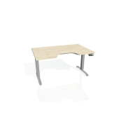 Pracovný stôl Motion Ergo, PO, 2S, 120x70,5-120,5x90 cm, agát/sivá