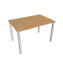 Pracovný stôl Uni, 120x75,5x80 cm, dub/sivá