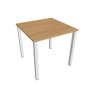 Pracovný stôl Uni, 80x75,5x80 cm, dub/biela