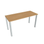 Pracovný stôl Uni, 140x75,5x60 cm, dub/sivá