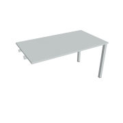 Rokovací stôl Uni k pozdĺ. reťazeniu, 140x75,5x80 cm, sivá/sivá