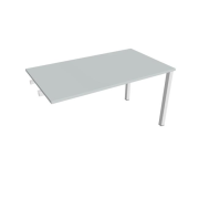 Rokovací stôl Uni k pozdĺ. reťazeniu, 140x75,5x80 cm, sivá/biela