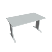 Rokovací stôl Flex, 140x75,5x80 cm, sivý/kov