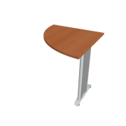 Doplnkový stôl Flex, ľavý, 80x75,5x80 cm, čerešňa/kov