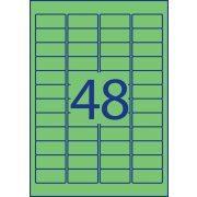 Etikety Avery odnímateľné 45,7x21,2 mm, zelené