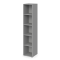 Skriňa otvorená vysoká 4 police Lenza Wels, 39,9x196,5x40,4cm, sivá