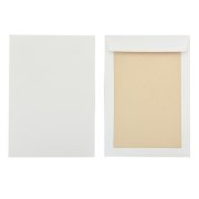 Poštové obálky C4 s páskou, s kartónovou zadnou stranou biele