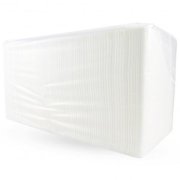 Papierové servítky 1-vrstvové 33x33cm biele 500ks
