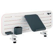 Stolný organizér dierovaný Leitz Ergo s držiakom na notebook, biely