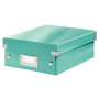 Malá organizačná škatuľa Click & Store ľadovo modrá