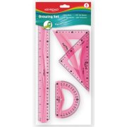 Rysovacia súprava pravítiek KEYROAD ohybná mix farieb