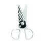 Školské nožnice KEYROAD zebra blister biele a čierne