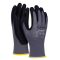 Rukavice pletené, polomáčané DONAU SAFETY Flex-Dotted, kat. II šedé veľ. 10