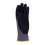 Rukavice pletené, polomáčané DONAU SAFETY Flex-Dotted, kat. II šedé veľ. 10