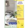 Etikety farebné 70x37mm Avery A4 100 hárkov žlté