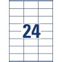 Etikety univerzálne 70x36mm Avery A4 25+5 hárkov