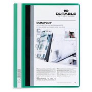 Rýchloviazač DURABLE Duraplus zelený Priehľadný zakladač