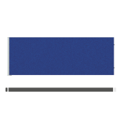 Paraván na plochu stola Akustik, 140 cm, modrý