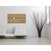 Sklenená tabuľa artverum 91x46cm prírodné drevo