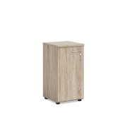 Policová skriňa BASIC, ľavé dvere so zámkom, 40x40x76,5cm, dub Sonoma