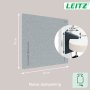 Paraván k stolu Leitz 70x80cm, sivý