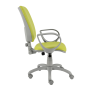 Zdravotnícka stolička Rianna, s podrúčkami, koženka zelená 079