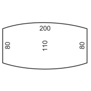 Rokovací stôl Flex, 200x75,5x110 cm, biely/kov