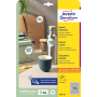 Etikety univerzálne kruhové 10mm Avery A4 10 hárkov