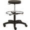 Pracovná stolička NOPA polyuretánová, čierna s aretačným kruhom