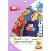 Transferový papier APLI A4 na farebné tričká 5 hárkov