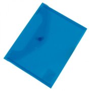 Plastový obal C5 s cvočkom DONAU modrý