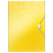 Plastový obal s gumičkou Leitz WOW žltý