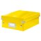 Malá organizačná krabica Click & Store žltá