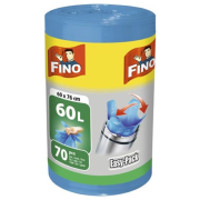 Vrecia zaväzovacie FINO Easy pack 60 ℓ, 18 mic., 60 x 76 cm, modré (70 ks)