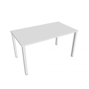Pracovný stôl Uni, 140x75,5x80 cm, biela/biela