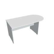 Doplnkový stôl Gate, 160x75,5x80 cm, biely/sivý