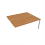 Pracovný stôl Uni k pozdĺ. reťazeniu, 180x75,5x160 cm, jelša/sivá