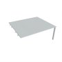 Pracovný stôl Uni k pozdĺ. reťazeniu, 180x75,5x160 cm, sivá/sivá