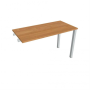 Pracovný stôl Uni k pozdĺ. reťazeniu, 120x75,5x60 cm, jelša/sivá